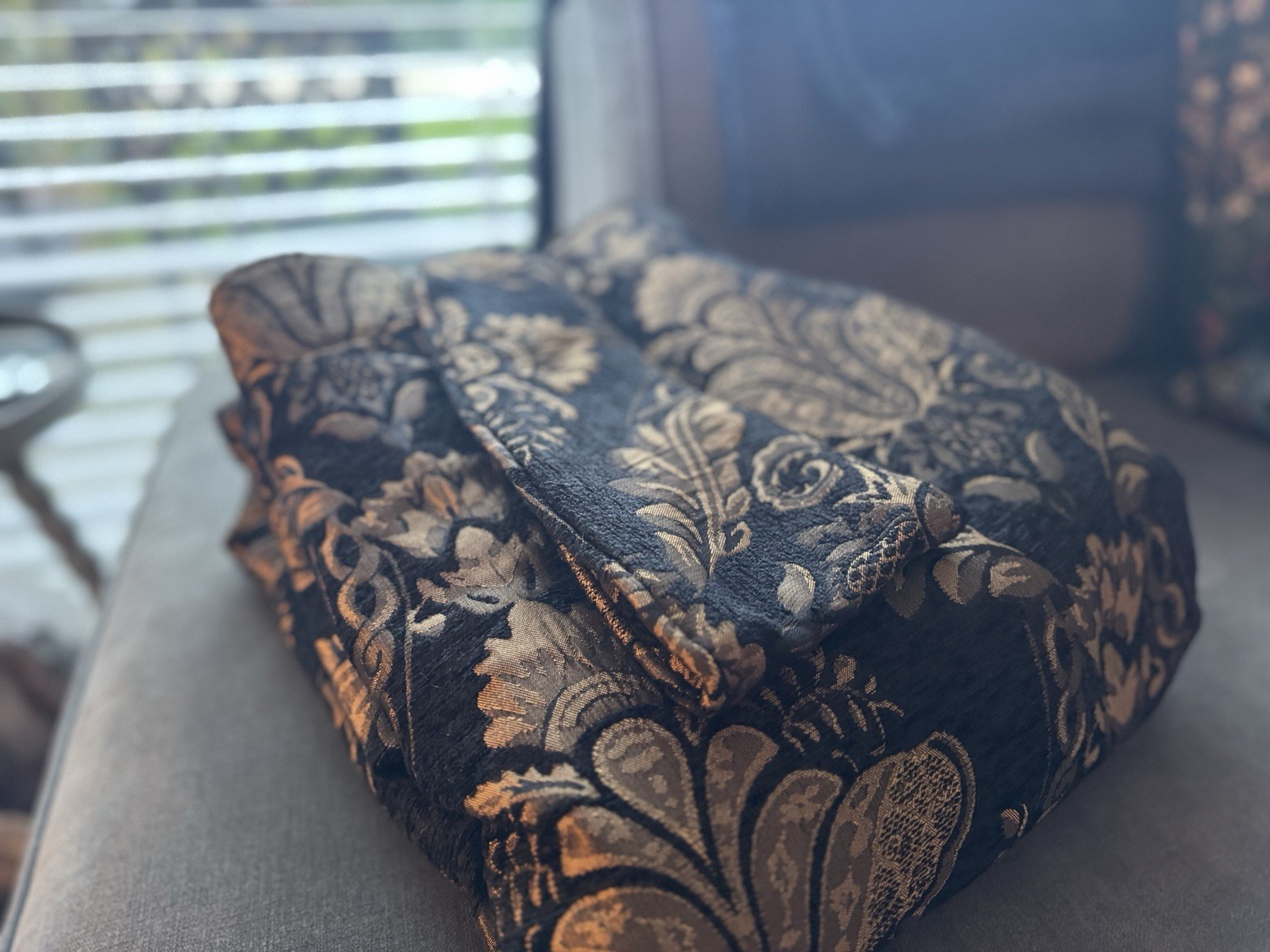 Paoletti Shiraz Gruesa Pesada Chenilla Grande Lápiz Pliegue Forrado Cortina Individual/Puerta