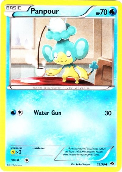 Pokemon - Panpour - 28/99 - Common - BW - Next Destinies - NM