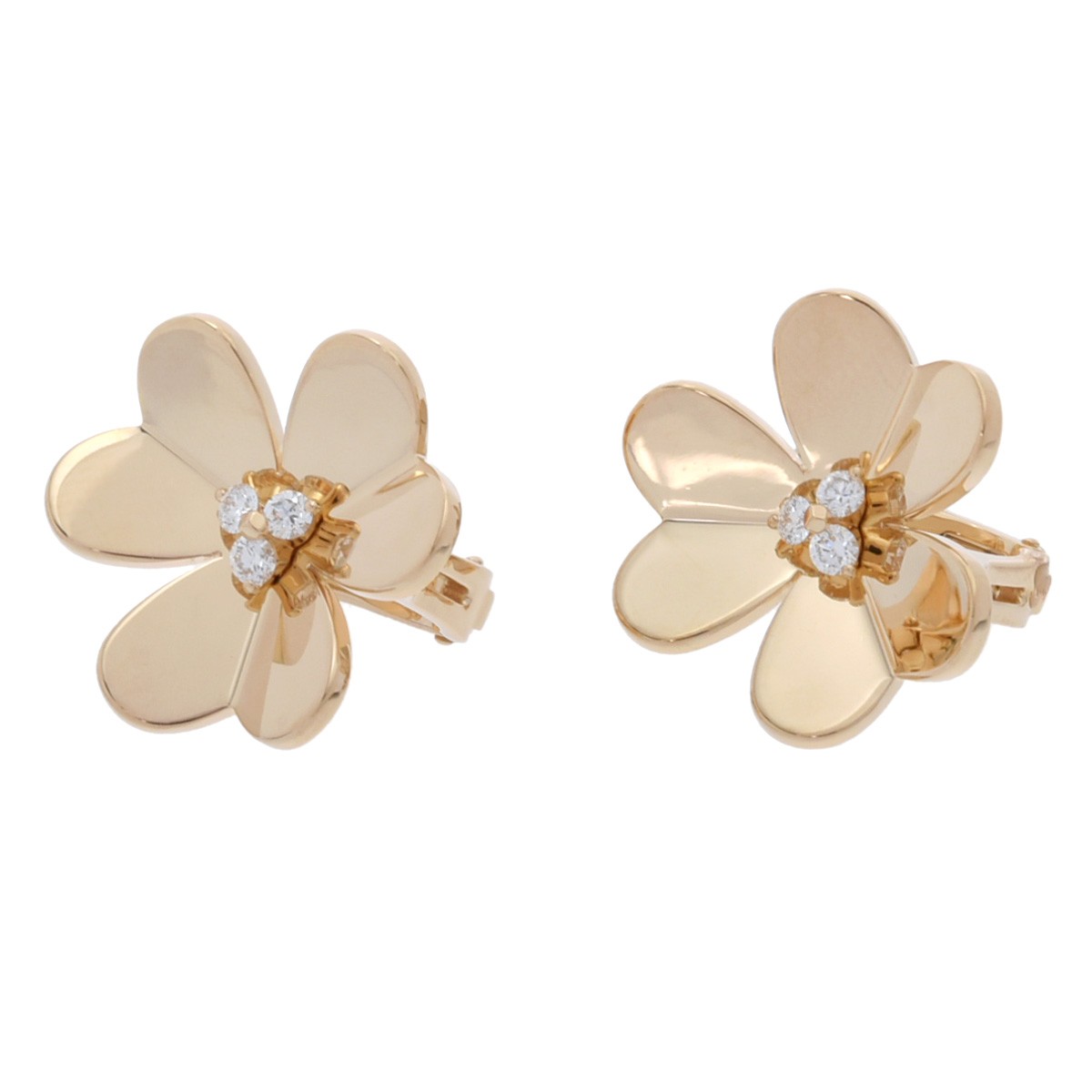Van Cleef & Arpels Women Pierce K18 Yellow Gold YG diamond Frivole Pierce Large