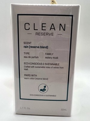 CLEAN Reserve RAIN Reserve Blend EDP 1.7oz / 50ml BNIB SEALED Dewy & Refreshing