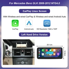 12.3"10.25" Touch Screen Multimedia Wireless CarPlay For Benz GLK 2008-12 NTG4.0
