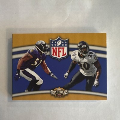 2010 Topps Triple Threads Ray Lewis Ed Reed Relic Combo /27 Ravens #TTRDC-13