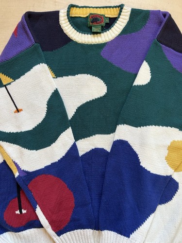 VTG Boston Traders Golf Golfing Knit Sweater Pullover Golfers 100%Cotton Men’s L - Picture 15 of 15