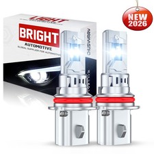 A Pair 9007 LED Headlight Bulbs Hi Lo Beam for Dodge Ram 1500 2500 3500 02-2005