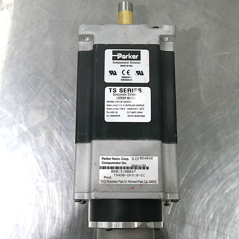 Parker Compumotor TS42B-DKNPS Stepper Motor NEMA 42 170VDC 4.9A Dual Shaft Keyed