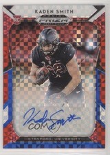 2019 Panini Prizm Draft Picks Red White & Blue 37/99 Kaden Smith #218 Auto jn1