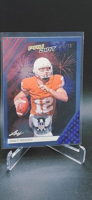 COLT MCCOY 2026 LEAF PAY DIRT FOOTBALL ALL TIME ALL-AMERICANS PLATINUM #D /15