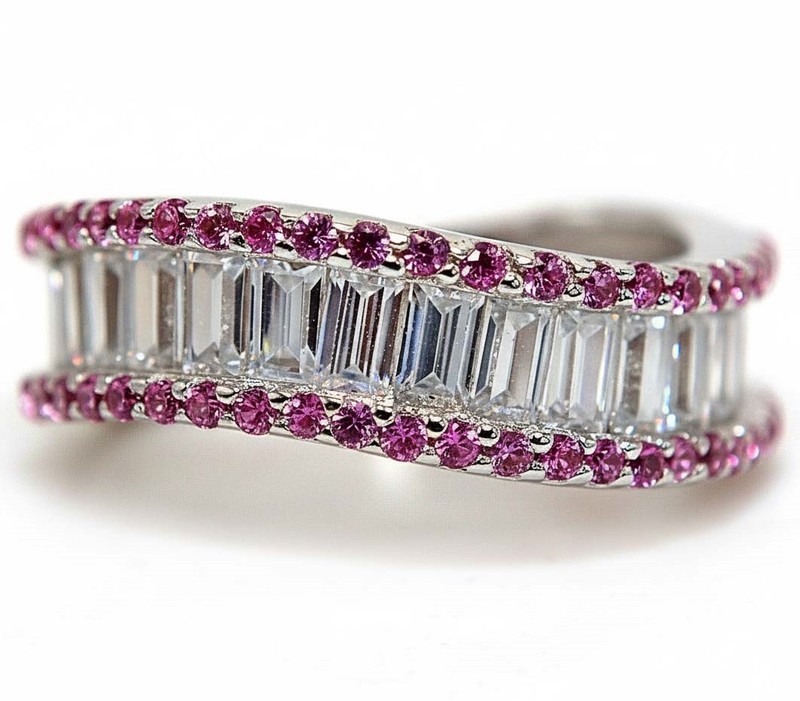 1CT Heat Treated Pink Topaz 925 Sterling Silver Ring Jewelry Sz 6 MM2-10