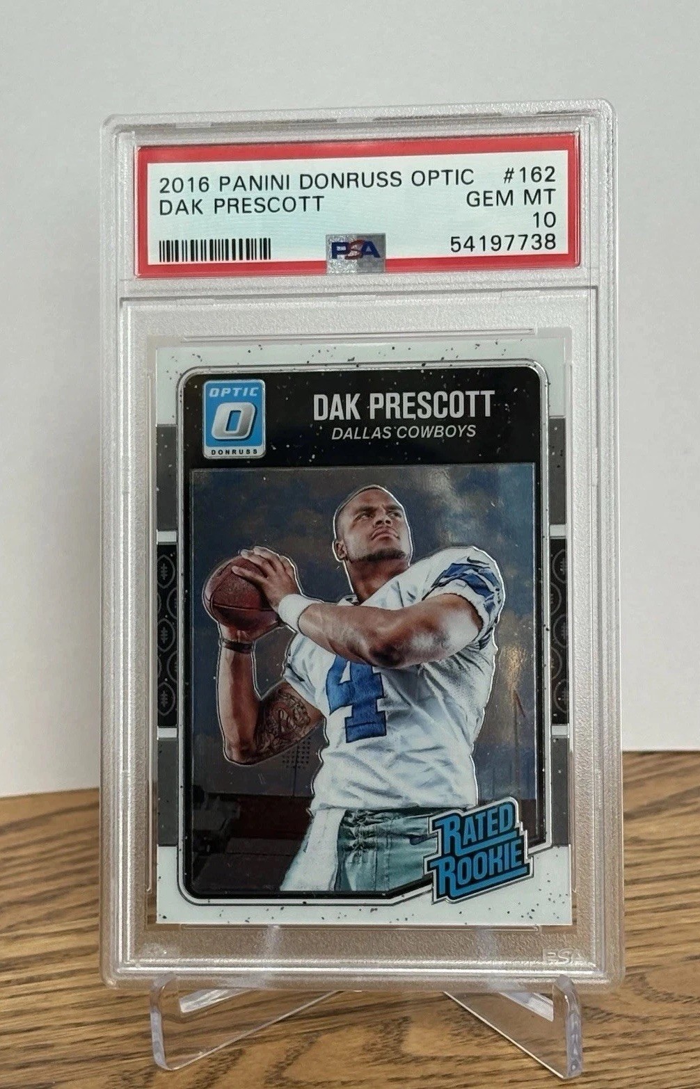 2016 Dak Prescott Panini Donruss OPTIC Rated ROOKIE PSA 10 GEM MT 💎