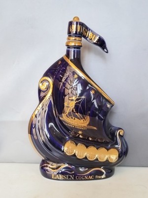Flasche Cognac LARSEN DRAKKAR en porzellan - Bottle porcelain ceramic