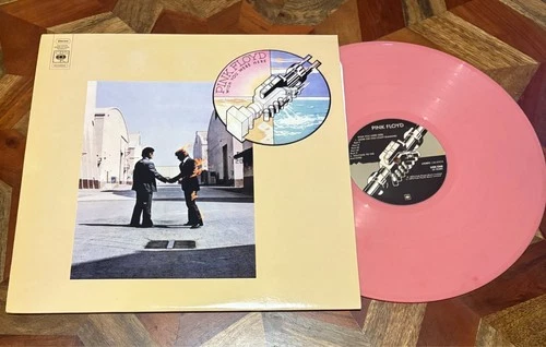 PINK FLOYD "Wish You Were Here" - CBS 80955 - Pink Vinyl Record LP Israel NM