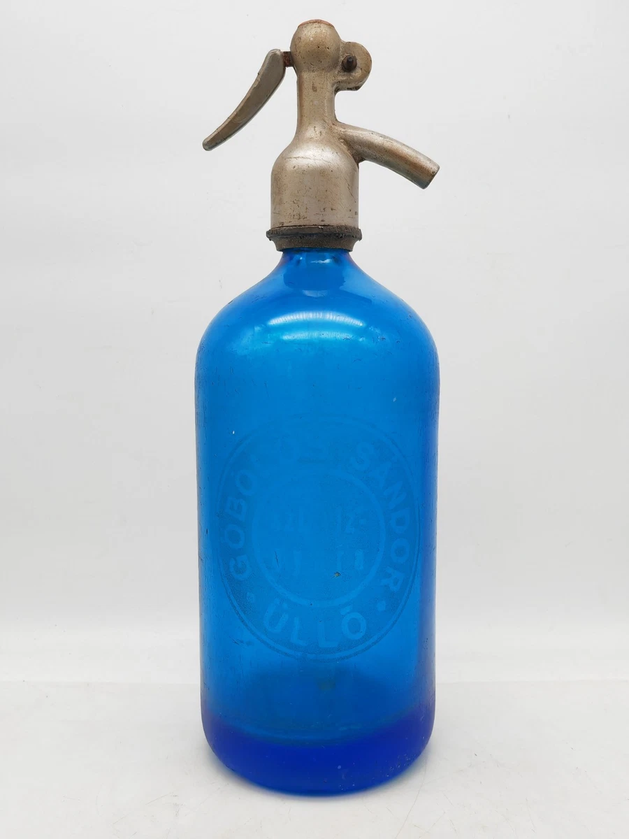 Ancien Siphon à Eau Mural En Verre - Idéal Pour Déco Vintage Industriel