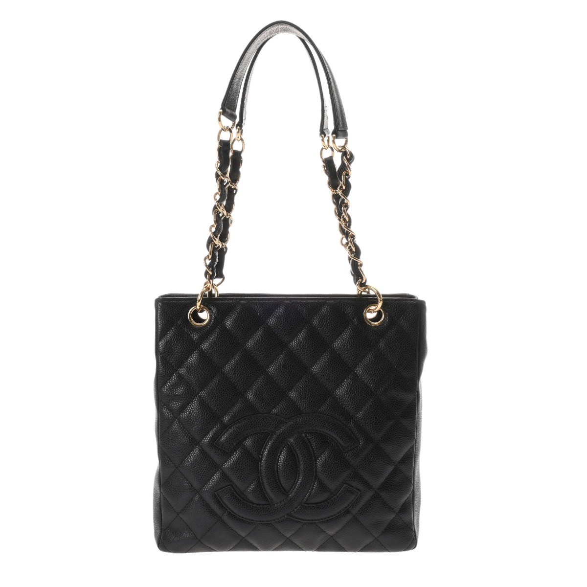 Chanel Matelasse Pst Black Caviar Skin Tote Bag A20994 r11_0806