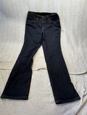 Jag Jeans Woman’s 10 High Rise Straight Leg Dark Wash 