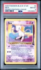 2000 POKEMON MEW #8 POKEMON LEAGUE BLACK STAR PROMO PSA 8 J