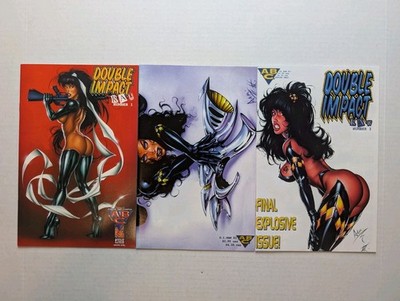 Double Impact Raw #1 2 3 complete series FN/VF ABC Studios 1997 Armando Huerta