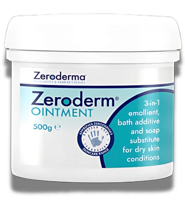 ZERODERMA Zeroderm Ointment 500g – 3-in-1 Emollient, Soap Substitute & Bath Additive