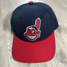 Vintage Sports Specialties Cleveland Indians Hat Snapback MLB Wool Blue Red Cap