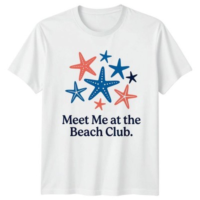 Meet Me At The Beach T-Shirt Beach Club Küste Sommer Geschenk für Sie und Ihn