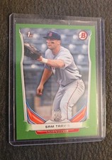 Sam Travis Boston Red Sox 2014 Bowman Draft Green Border