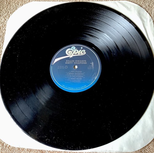 VINTAGE 1990 KILLER DWARFS DIRTY WEAPONS 45139 1ST PRESSING EPIC VINYL LP RECORD - Picture 3 of 6