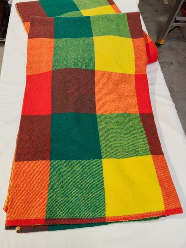 Vintage Blanket 2x Onkaparinga Harlequin Pure Wool Great Colours x2 Onkaparinga - Bild 7 von 17