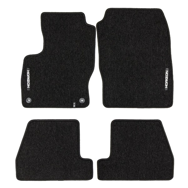 Velours FußMatten FüR Ford Focus Mk3 2010-19 Autoteppich Automatten Schwarz 4Tlg-image