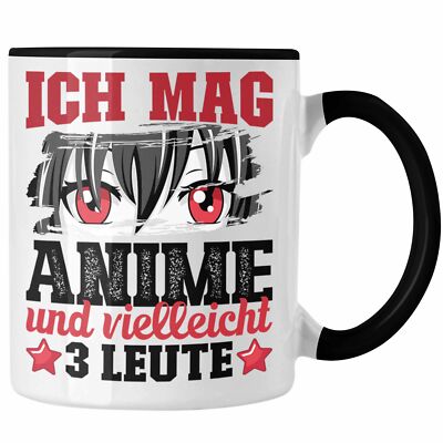 Trendation - Anime Tasse Geschenk Anime-Liebhaber Geschenkidee Ich Mag Anime Und