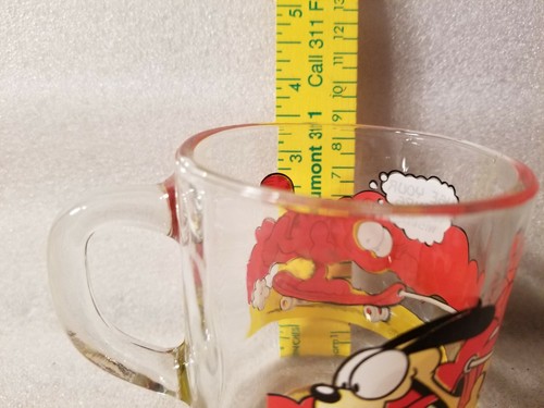 Garfield and Odie McDonalds Glass Mug Coffee Cup Jim Davis Vintage - Picture 4 of 5