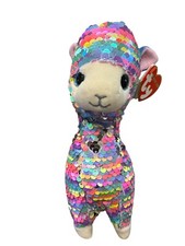 Ty Beanie Baby  LOLA Flippables Sequin Llama 8" New Tag