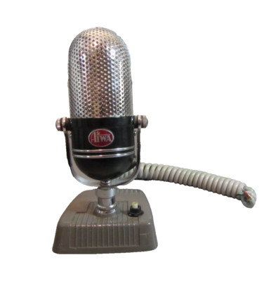 昭和レトロ　アイワAIWA M18 CRYSTAL MICROPHONE Yahoo!オークション - Aiwa アイワ M18 クリスタイルマイク ビンテー