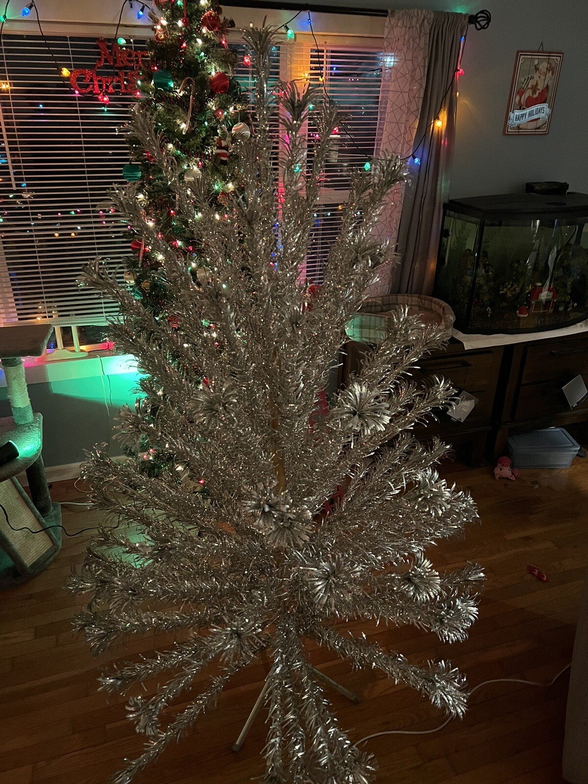 Vintage Evergleam 6 Ft Tall Deluxe 94 Branch Stainless Aluminum Christmas Tree eBay