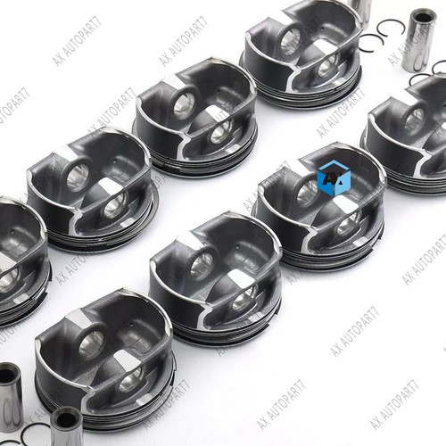 8x Pistons & Rings Set STD For BMW 550i 650i 750i X5 E63 E64 E53 E70 N62B48 4.8L - Picture 4 of 5