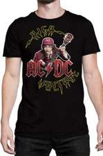 GDA Get Down Art Angus Young AC/DC High Voltage Metal Music Band T Shirt BDAP012