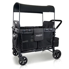 W4 Original Quad Stroller Wagon Featuring 4 High Face-To-Face Seats with 5-Point