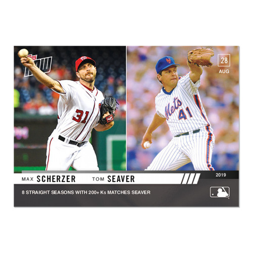 2019 Topps Now 763 Max Scherzer / Tom Seaver