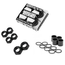 Bones Skateboard Hardcore Hard Bushings with Axle, Kingpin Nuts and Speed Kit