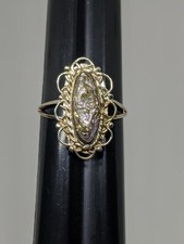 Vintage Sterling Silver 925 Abalone Shell Mexico Ring Size 6.5