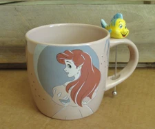 Little Mermaid Disney mug cup with Flounder stirrer - ZRike Brands