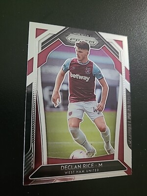 Panini Prizm Declan Rice West Ham United Soccer Fußball Trading Card