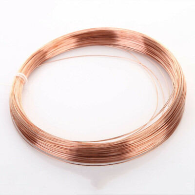 1 meter 99.9% Pure T2 Cu Copper Wire Round Solid Uncoated Conductive Copper Wire