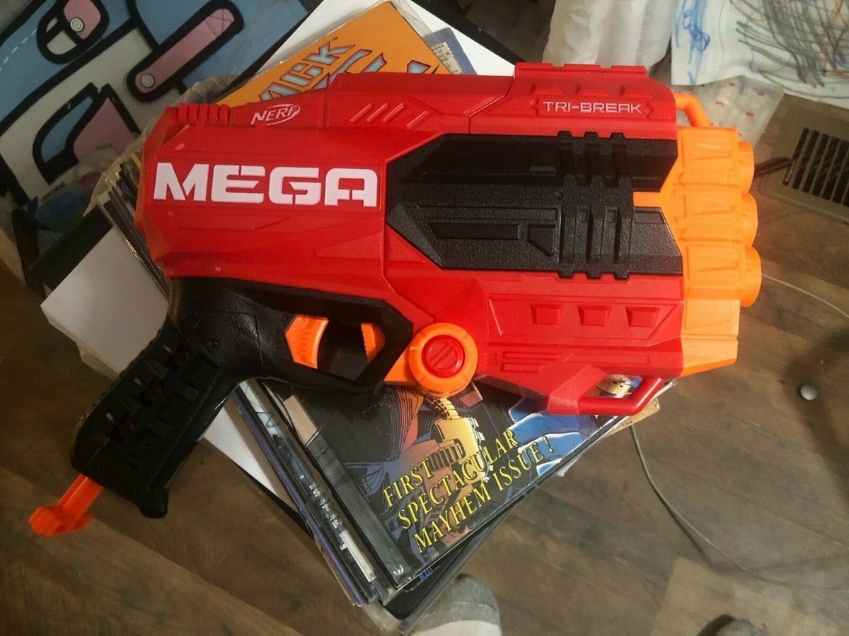 Hasbro Nerf Mega Tri-Break Blaster Kids Dart Gun Toy - No Darts | eBay