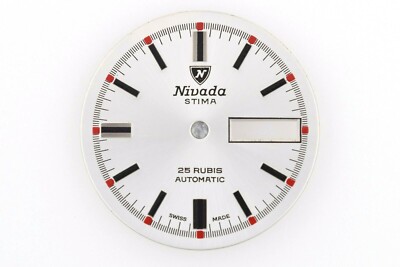 NIVADA Stima Automatic Day-Date NOS Watch Dial 28mm (ZB809)