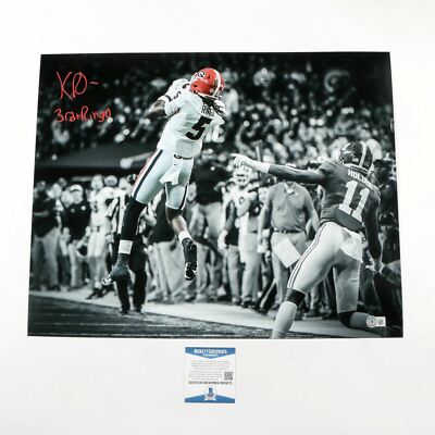 Kelee Ringo Signed Photo 16x20 (Edit INT) Georgia Bulldogs (3rd & Ringo ...