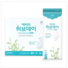 Atomy Herbday Sanitary Napkins Super Absorbance Medium 23cm 10pcs