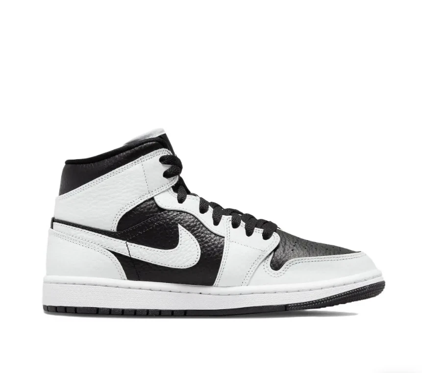 Nike Air Jordan 1 Mid SE W Homenaje Negro Blanco Split Panda DR0501-101 Foto 4 de 4