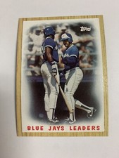 1987 Topps Team Leaders Toronto Blue Jays