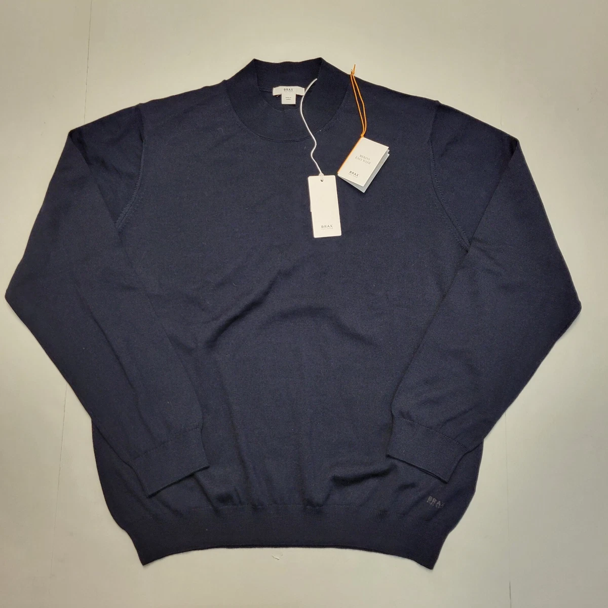 BRAX Style John Maglione Cardigan Uomo: Chiusura Lampo, Collo Alto, Lavorazione A Maglia Effetto Perla, Misto Lana Merino E Cotone, Comfort Sportivo