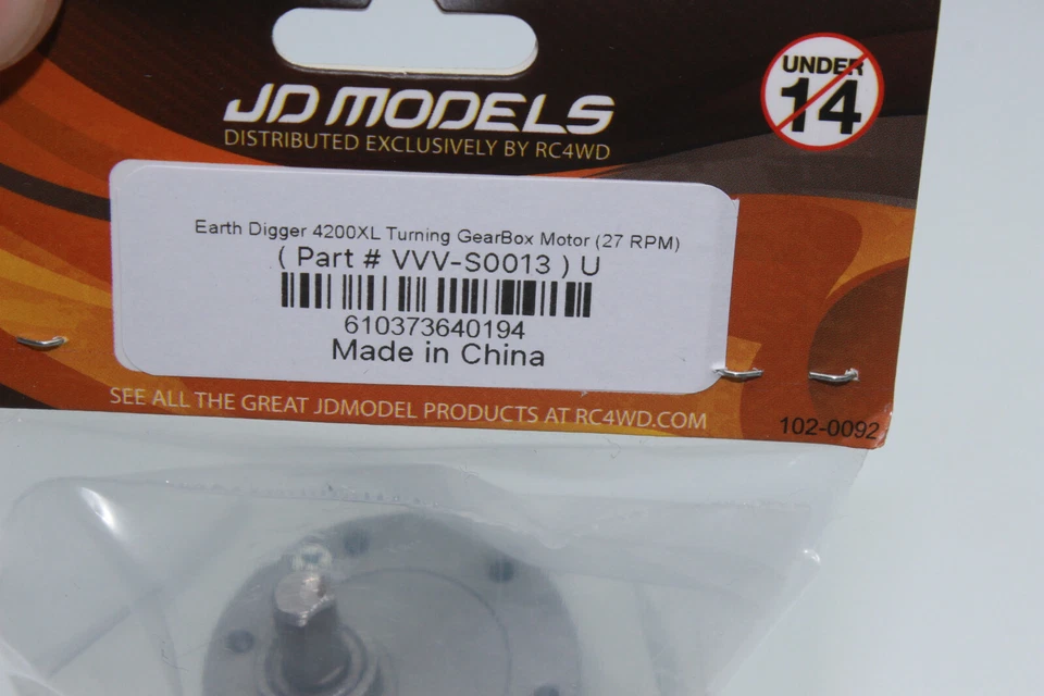 Rc4wd Motor for Drive Excavator 4200 XL 27 RPM Gear Motor NEW OVP - Image 2 of 4