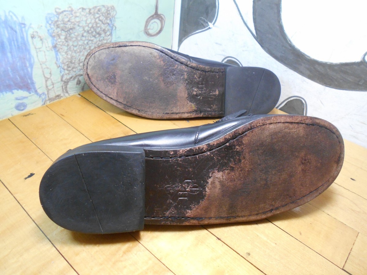 Cole Haan Mens Black Leather Kiltie Tassel Loafers Shoes C02691 Size 11‎ 3E Wide Cole Haan Kiltie C02691 Mens Black Leather Tassel Casual  main image 2